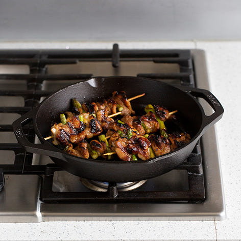 Poêle grill ronde en fonte naturelle 26 cm  Lodge - Mathon - 2