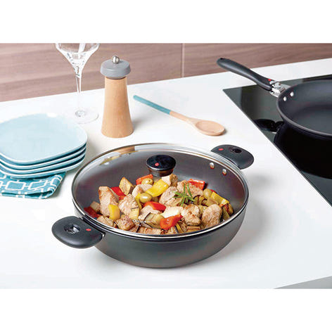 Lot sauteuse Cookway 24cm avec poignée, anse et couvercle Cristel - Mathon - 2