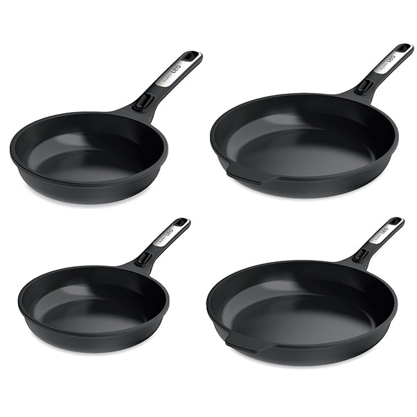 Lot 4 poêles antiadhérentes aluminium Phantom manche amovible 20, 24, 28 et 32 cm  Berghoff - Mathon - 1