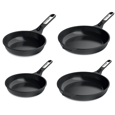 Lot 4 poêles antiadhérentes aluminium Phantom manche amovible 20, 24, 28 et 32 cm  Berghoff - Mathon - 1