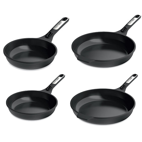 Lot 4 poêles antiadhérentes aluminium Phantom manche amovible 20, 24, 28 et 32 cm  Berghoff - Mathon - 1