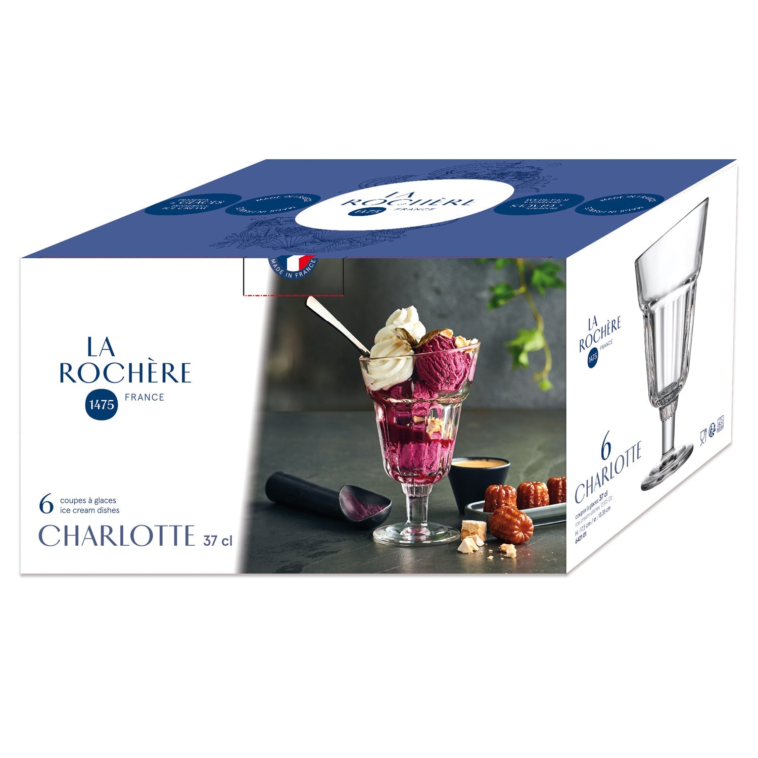 Lot 6 coupes à dessert La Rochère - Mathon - 4