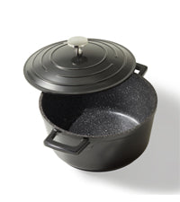 Cocotte 20 cm, avec couvercle en fonte d