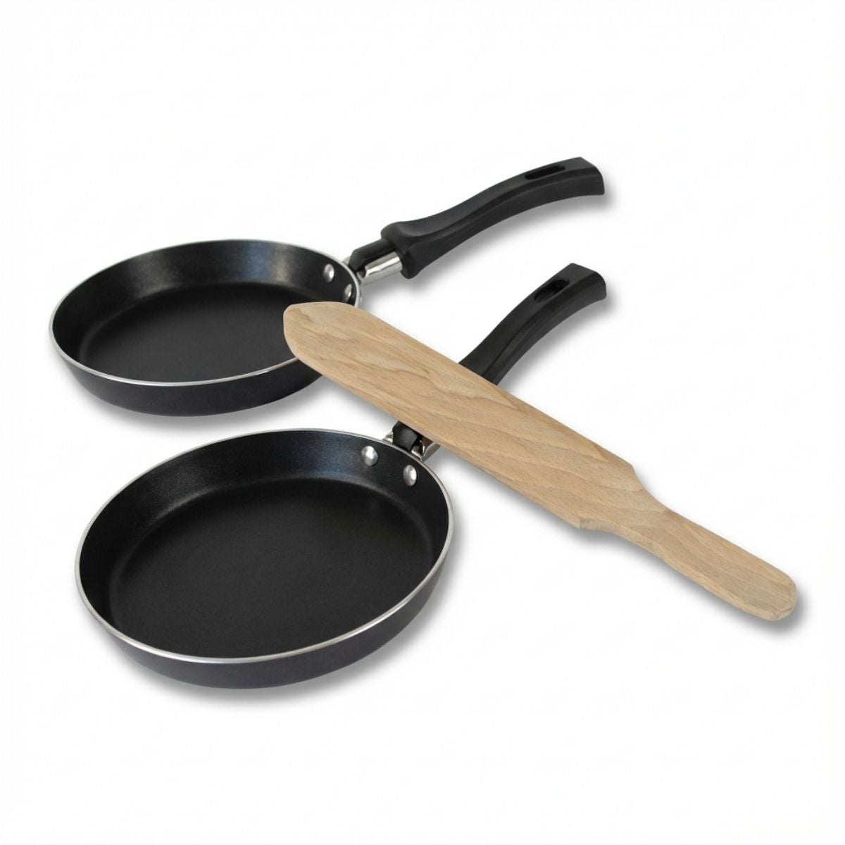 Set 2 mini crêpières 14 cm et 1 spatule  Jewel de Luxe Elo - Mathon - 1