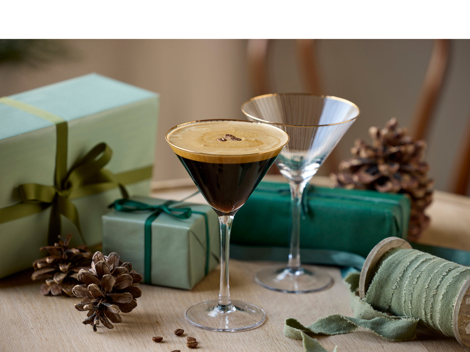 Verre à martini Palermo Gold en  Transparent Lyngby Glas - Mathon - 8