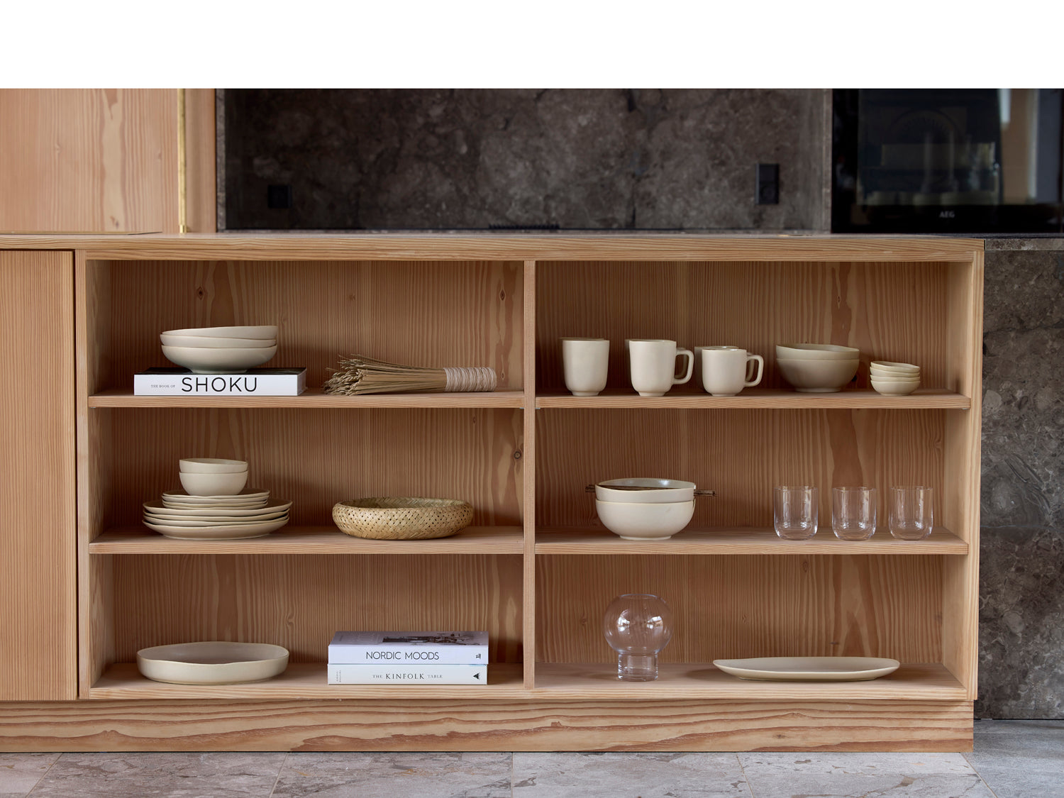 Mug sans anse UMAMI en grès Beige doux Villa Collection - Mathon - 5