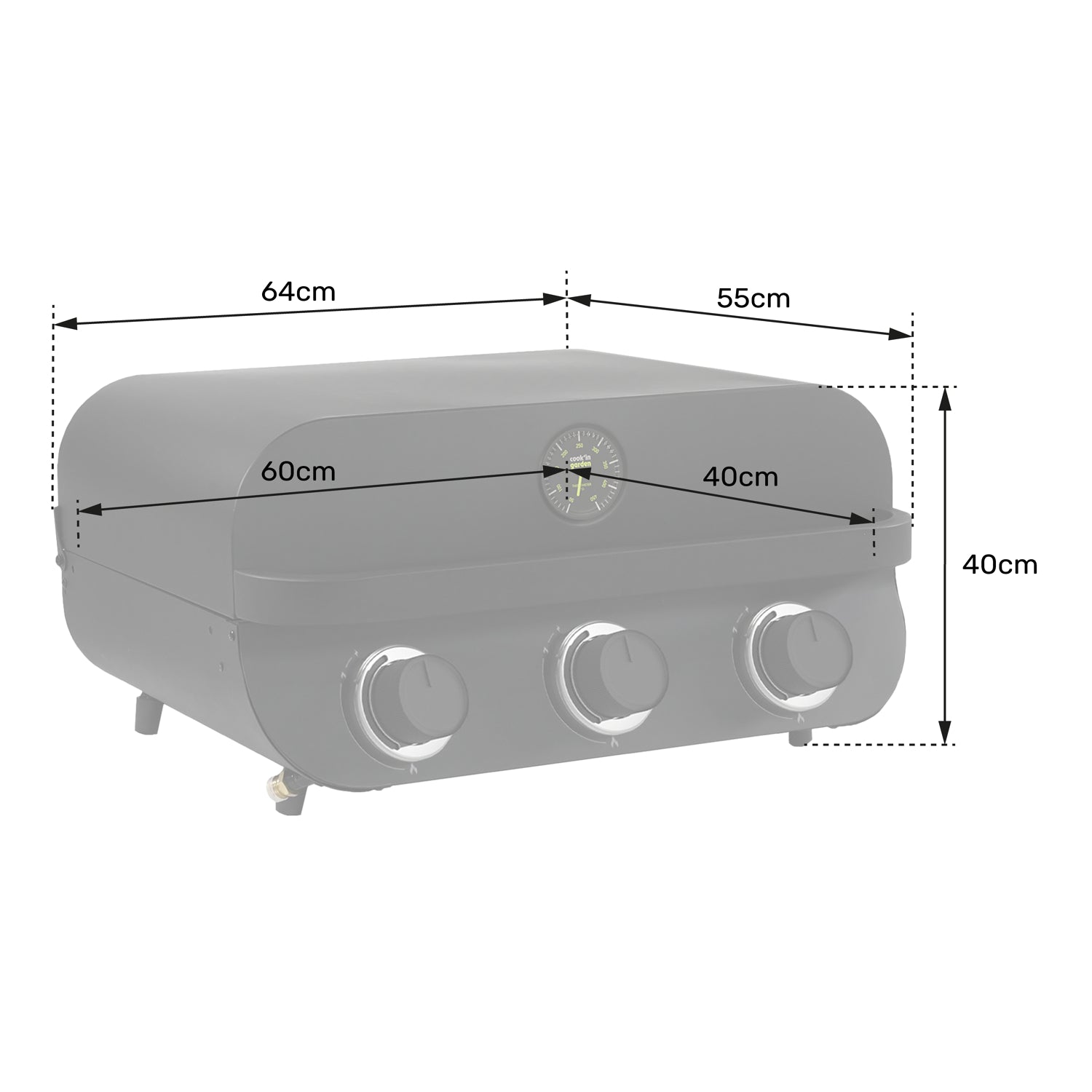 Barbecue gaz FLAVO 60 à poser Cook