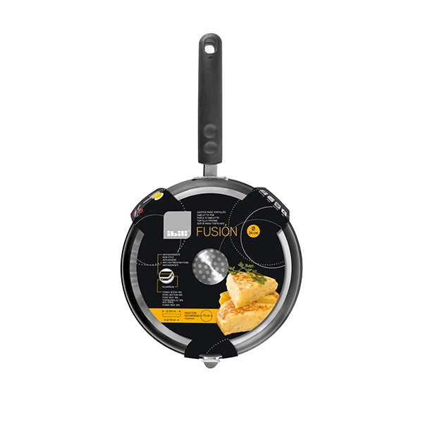 Poêle à omelette et tortilla Fusion 24 cm Ibili - Mathon - 2