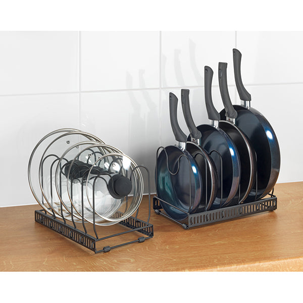 Support extensible 2 en 1 pour couvercles et poêles 57x18 cm Wenko by Maximex - Mathon - 5