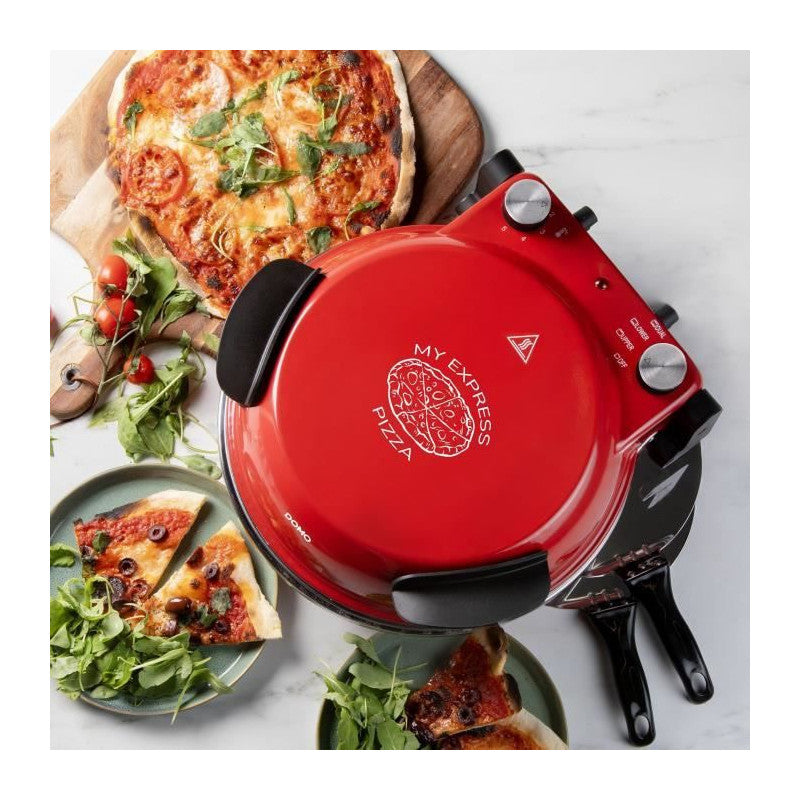Four A Pizza - Domo - Do9284pz - électrique 1200w - Pierre En Céramique - Rouge Domo - Mathon - 6