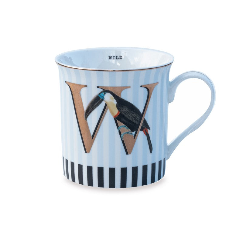 Mug Alphabet "W" for Wild - Slogan Yvonne Ellen - Mathon