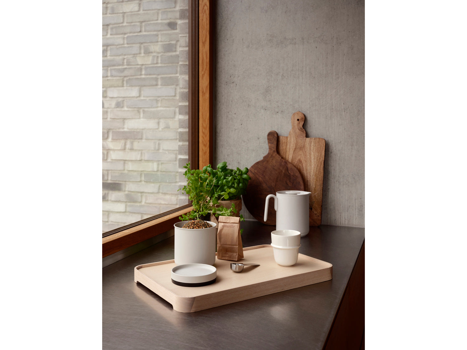 Thermos SINGLES en plastique et verre Gris chaud Zone Denmark - Mathon - 6