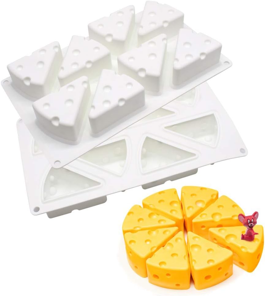 Moule 3D pour Glace Chocolat Pâtisserie Dessert, 8 Trous Forme de gros fromages Vendos85 - Mathon