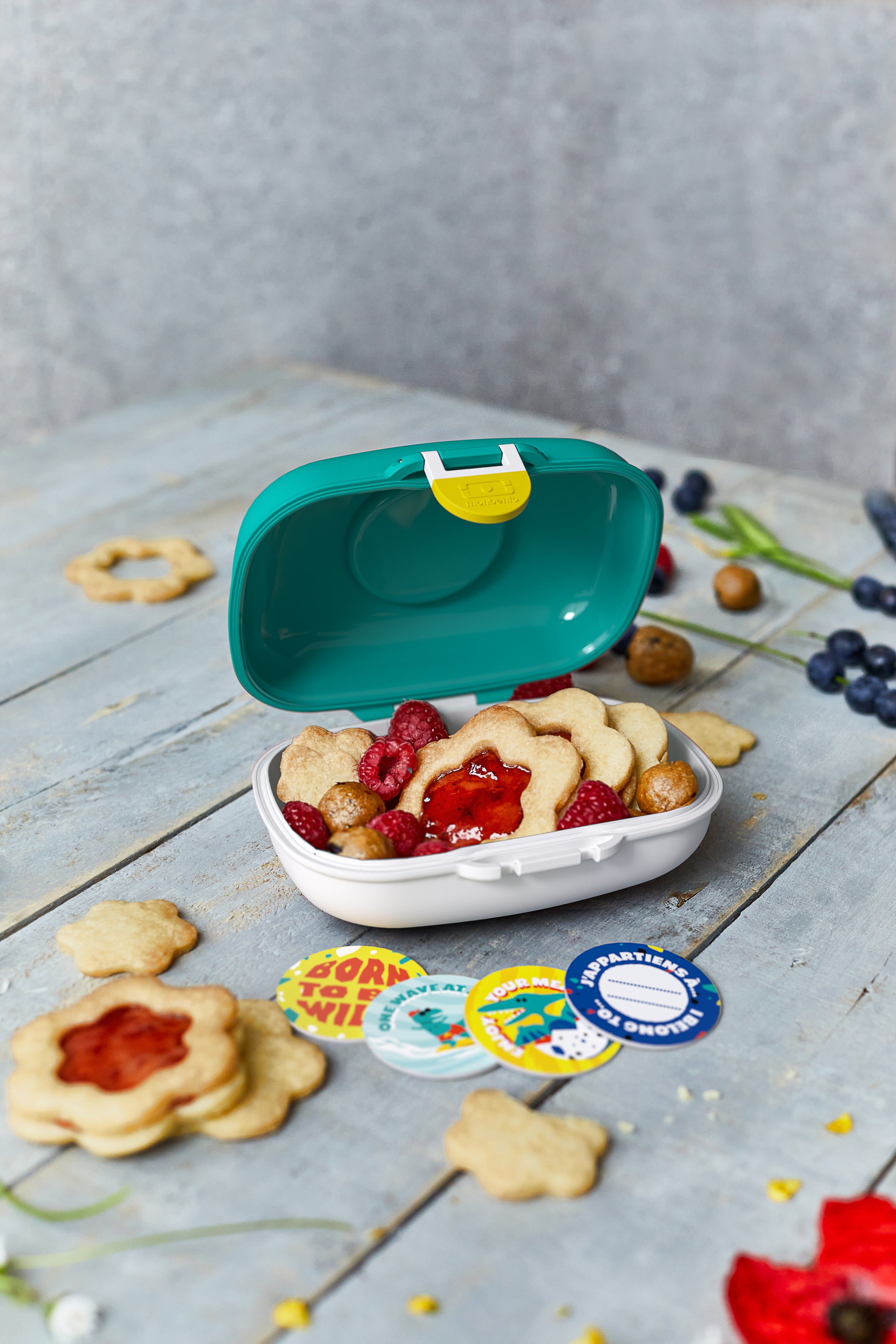 Boîte à goûter enfant Gram 600ml Bleu Dino Monbento - Mathon - 5