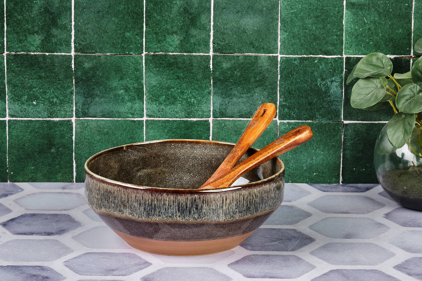 Saladier GENESIS Ø22,5cm - Basalte Björn - Mathon - 2