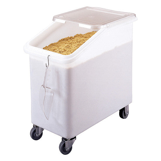 Roll Container Pour Aliments Sur 4 Roues Avec Couvercle Coulissant, 102 Litres - Mastro - Mathon