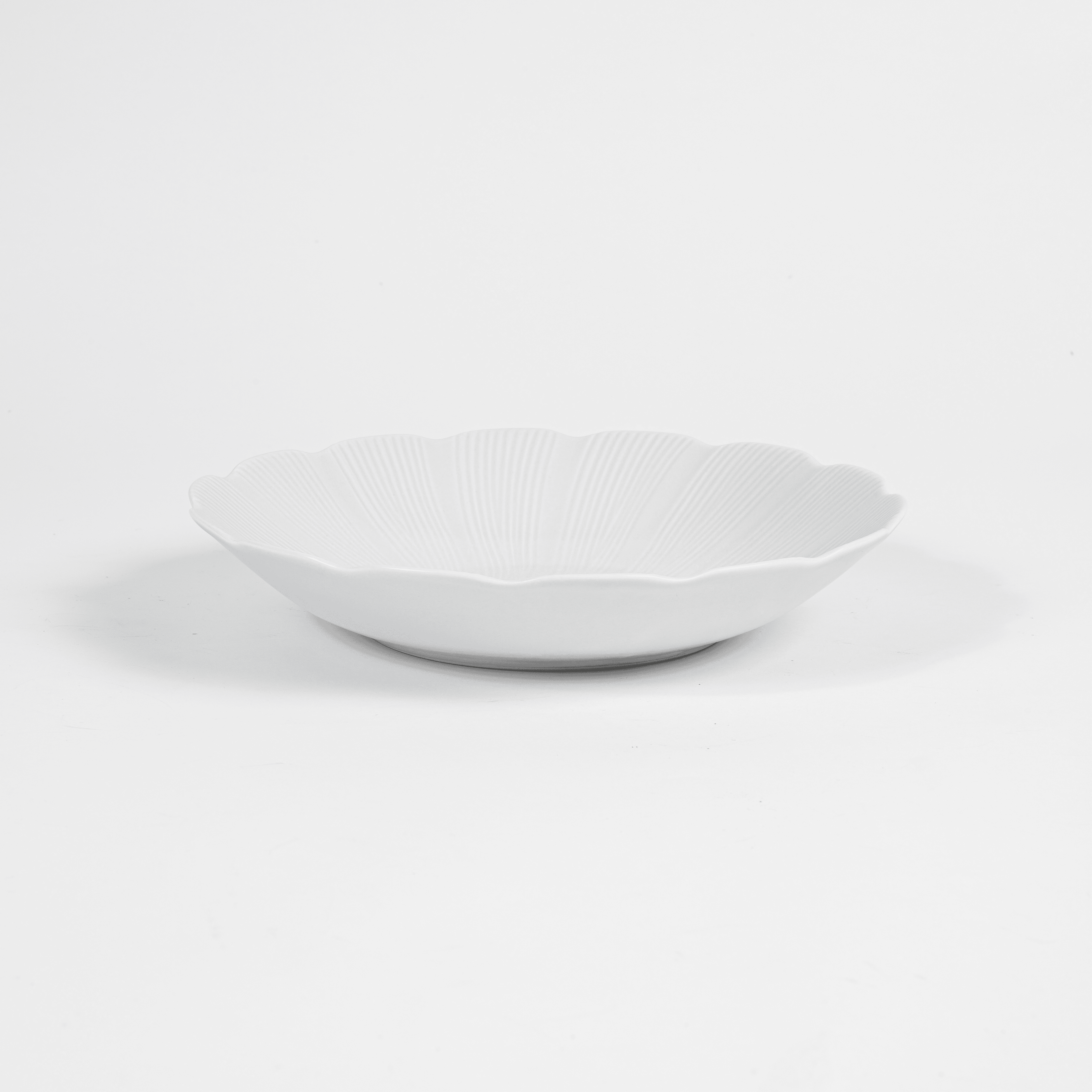 Assiette creuse TAHITI blanche (22cm) OGRE La Fabrique - Mathon - 1