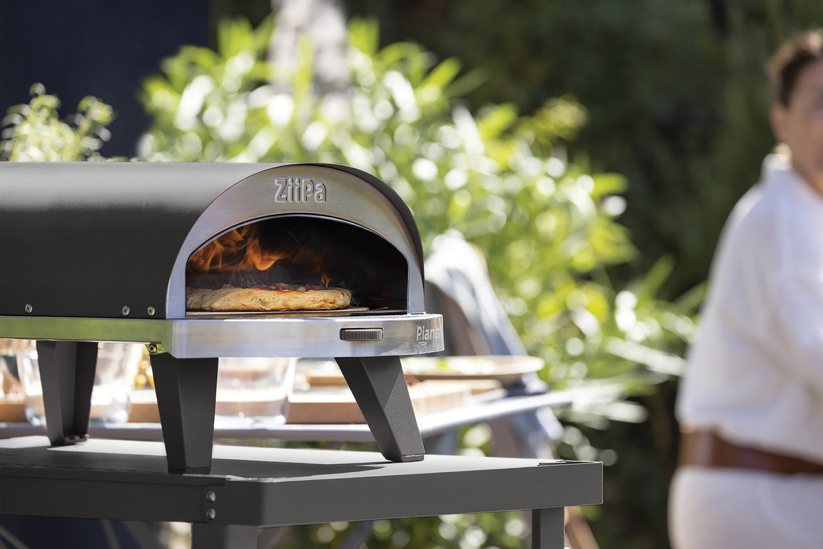 Four à Pizza PIANA à gaz Ardoise Ziipa - Mathon - 1