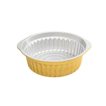 20Pcs - Opseal Marmite argent/or en aluminium  H95mm 4000ml FirstPack - Mathon