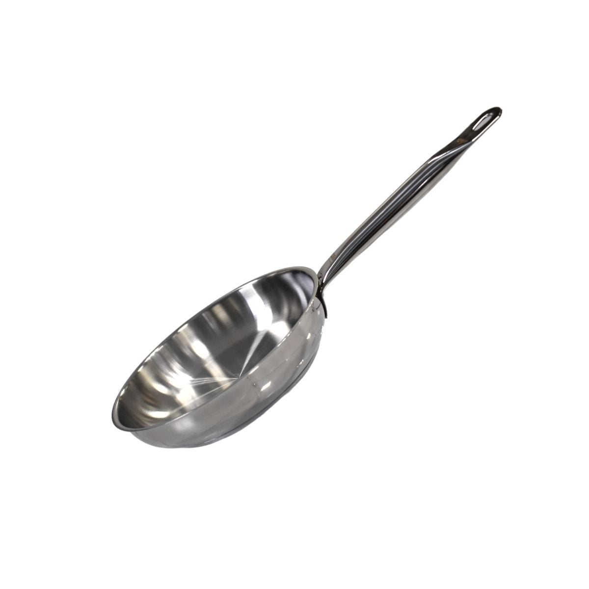 Poêle à frire 28 cm en inox 18/10 sans revêtement de 2,6 litres  Profi Therm Elo - Mathon - 1