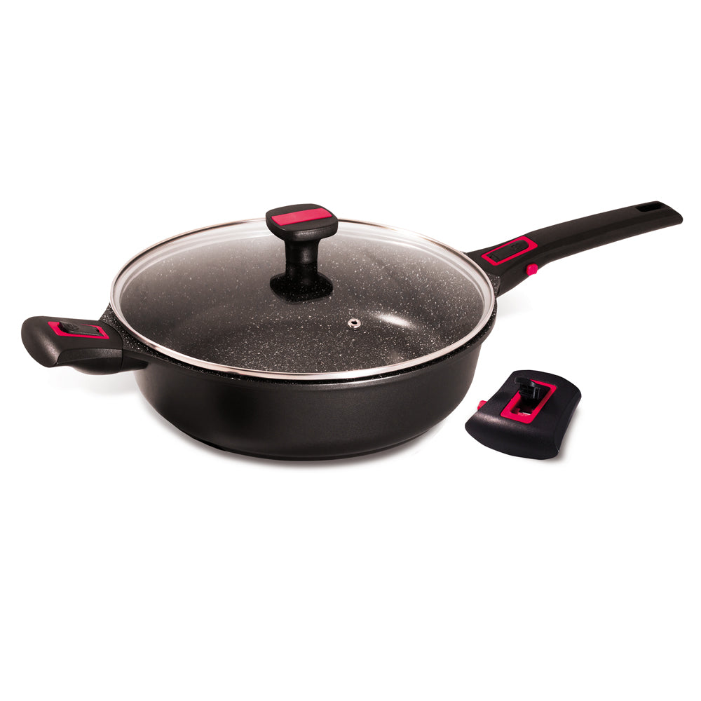 Sauteuse avec couvercle granit Pro céramique 28 cm Baumalu - Mathon - 1