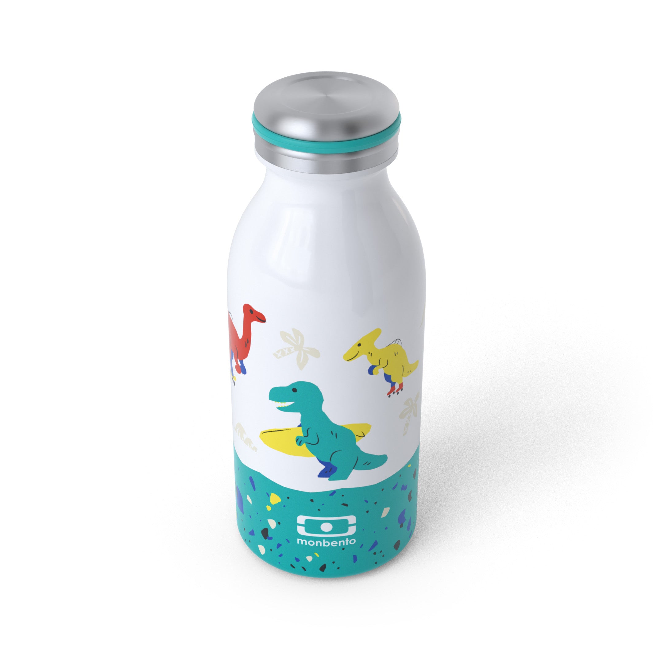 Bouteille isotherme enfant Cooly 350ml Bleu Dino Monbento - Mathon - 2