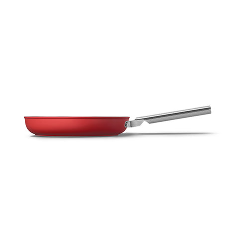 Poêle aluminium antiadhésive 28 cm rouge mat Smeg - Mathon - 2