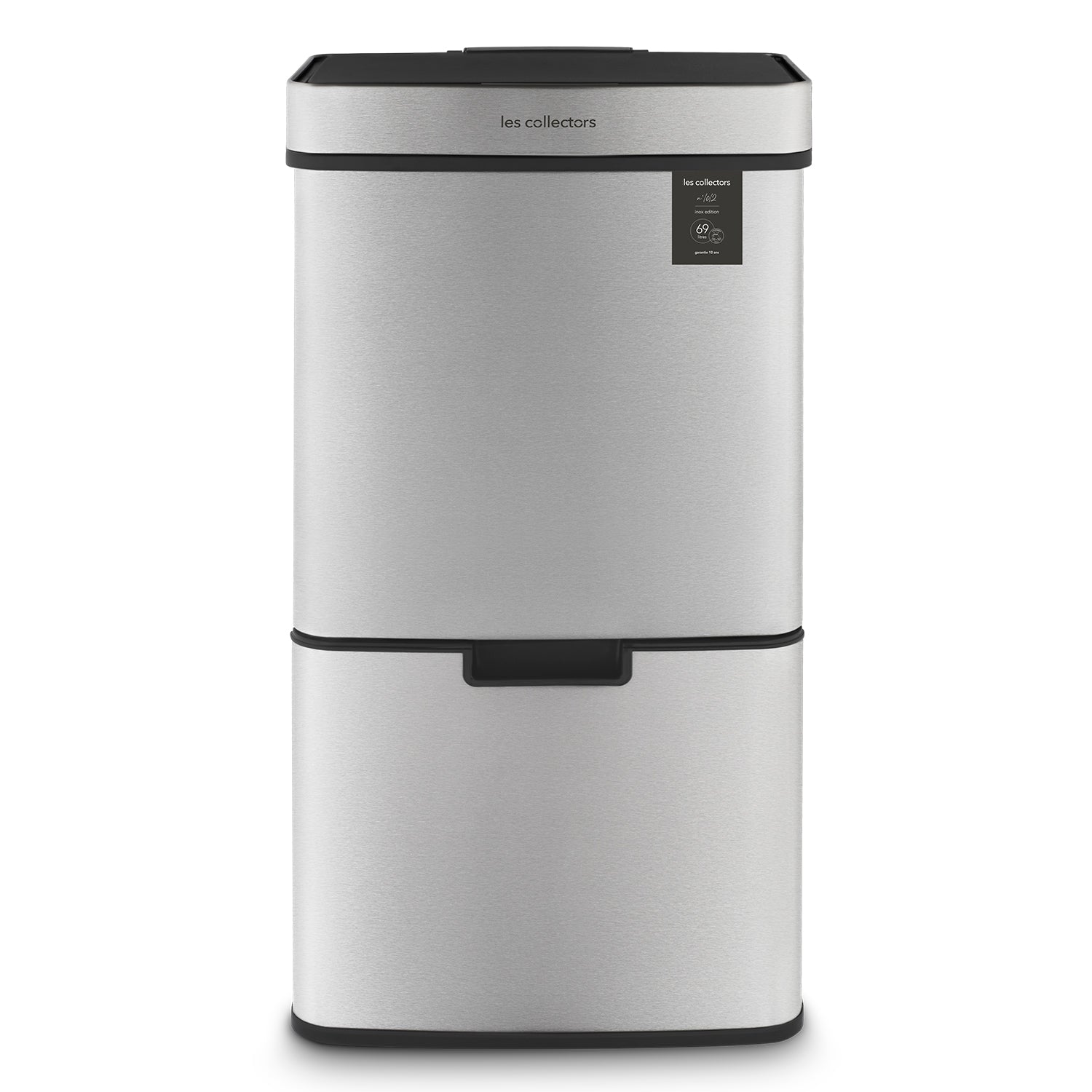 Poubelle de tri à capteur 69L, inox edition - N°1012 Les Collectors - Mathon - 1