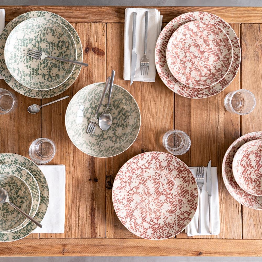 Assiette à dessert Léa rouge 21 cm (lot de 6) Table passion - Mathon - 4