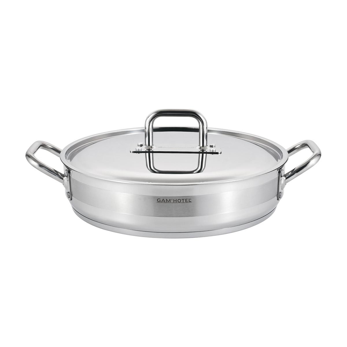 Sautoir inox 36x8,5cm induction Gam Hotel - Mathon - 1