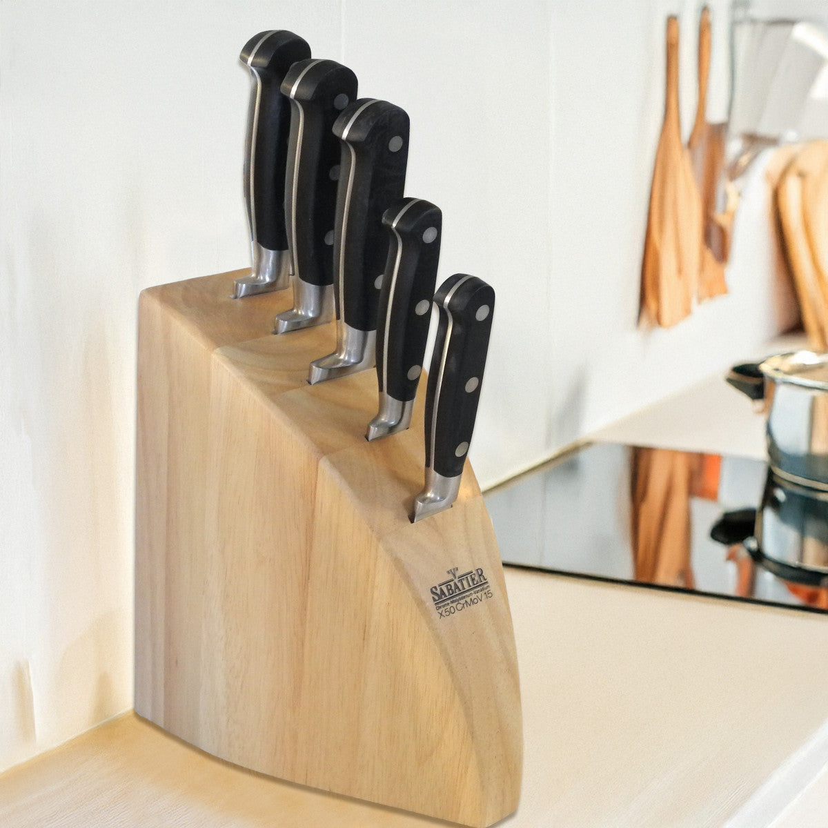 V Sabatier Rock - Bloc 5 couteaux de cuisine Richardson Sheffield - Mathon - 4