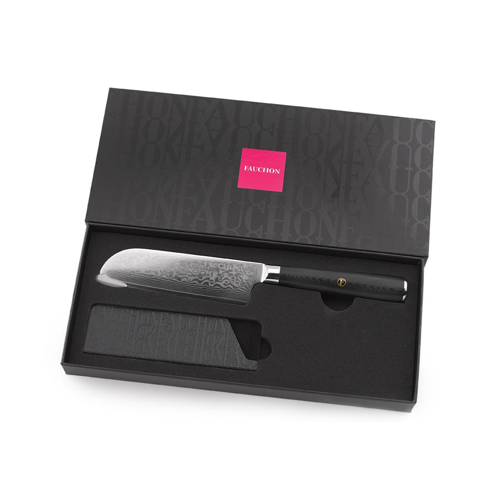 Couteau santoku 25,5cm DAMAS Fauchon Art de la Table - Mathon - 4