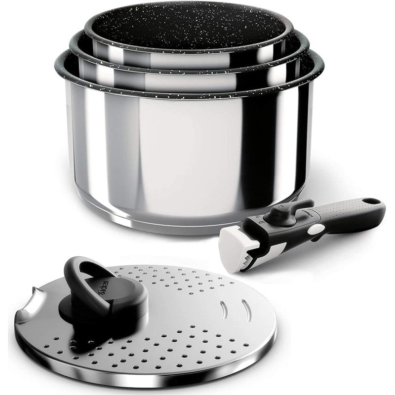 391505, Set De Casseroles 16,18,20cm, Inox, 5 Pièces Backen - Mathon - 1