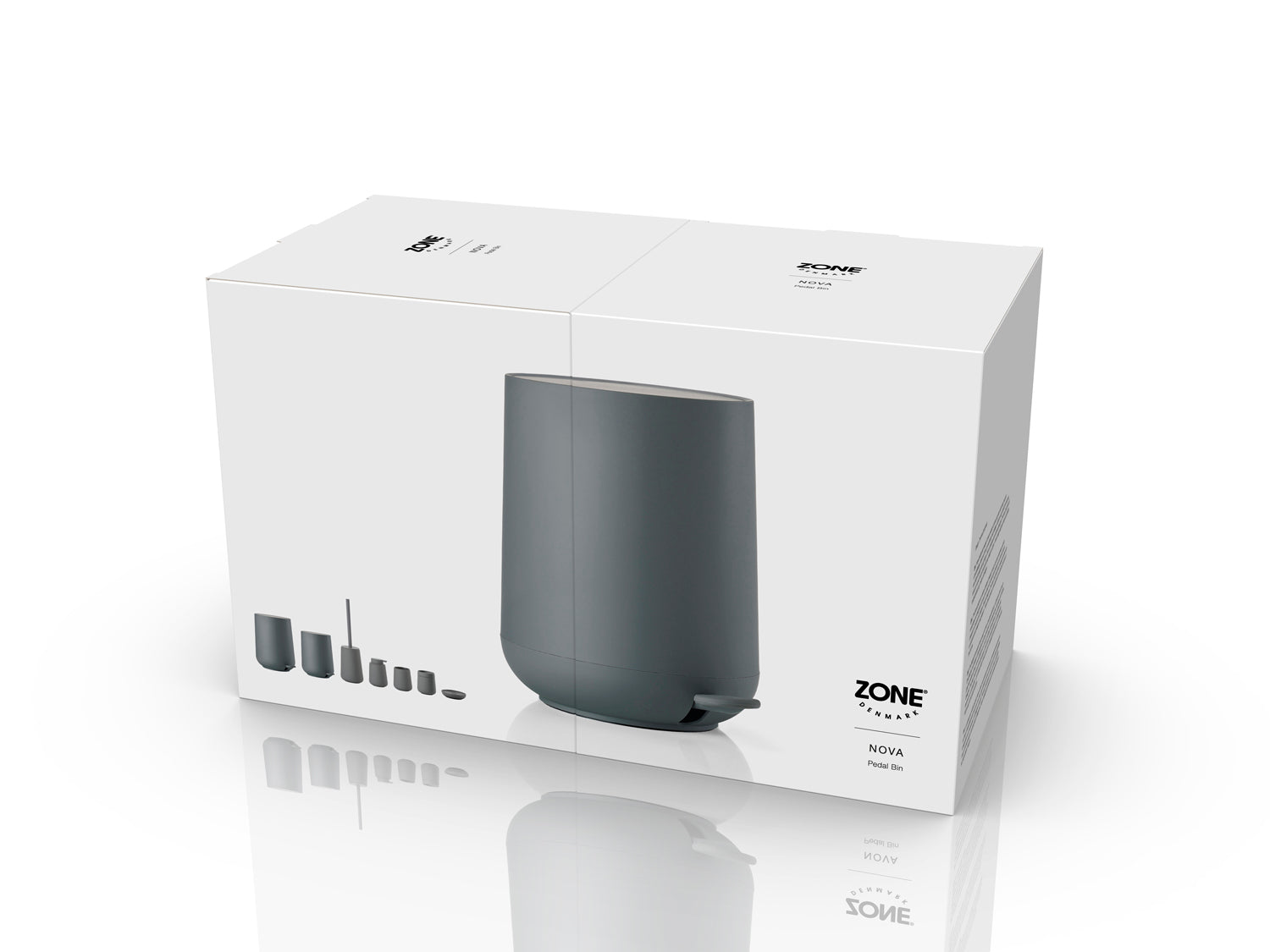 Poubelle à pédale NOVA en abs Gris Zone Denmark - Mathon - 5