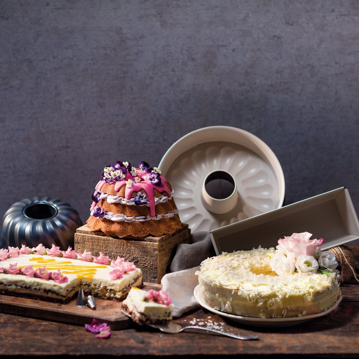 Ensemble de 4 moules à gâteaux de formes différentes de 28 à 32 cm  Back-Trend Dr. Oetker - Mathon - 2