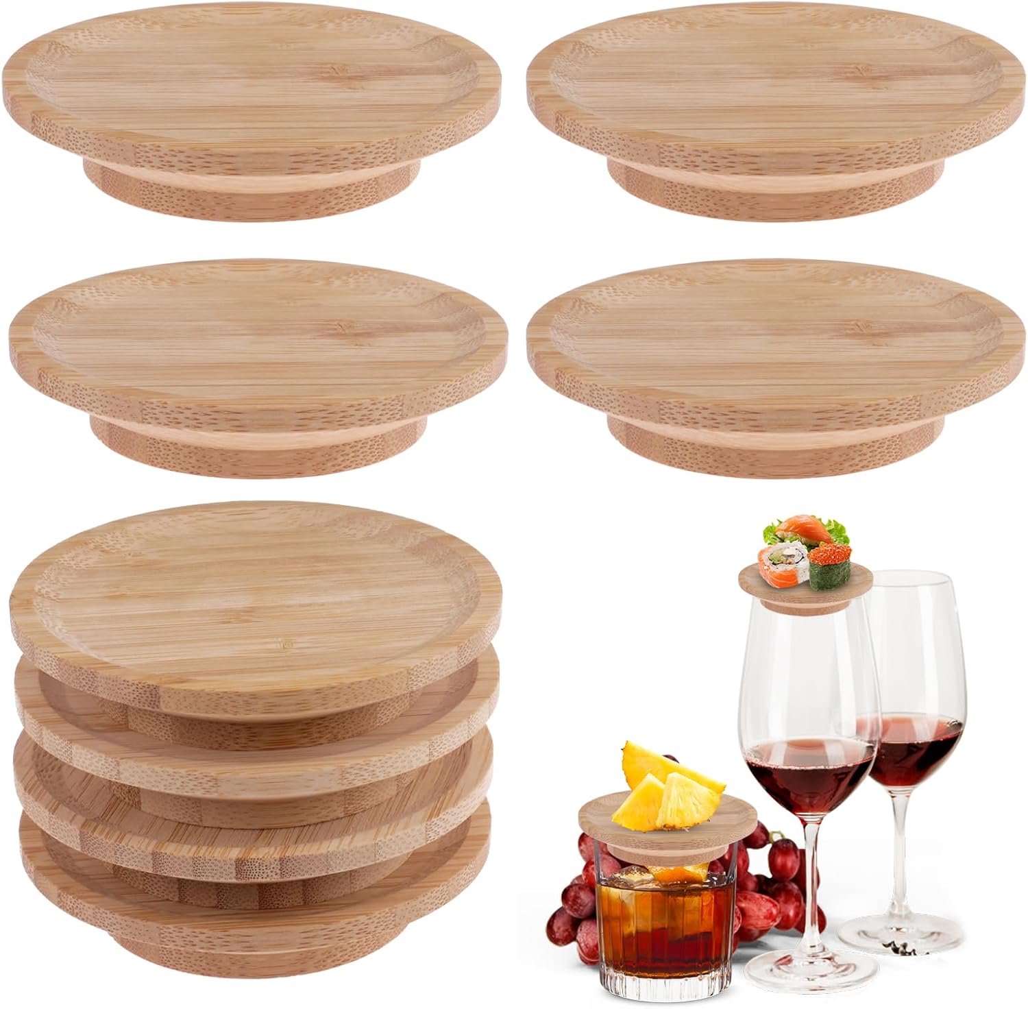 Dessous de Verre à Vin en Bambou pour Apéritif Vendos85 - Mathon