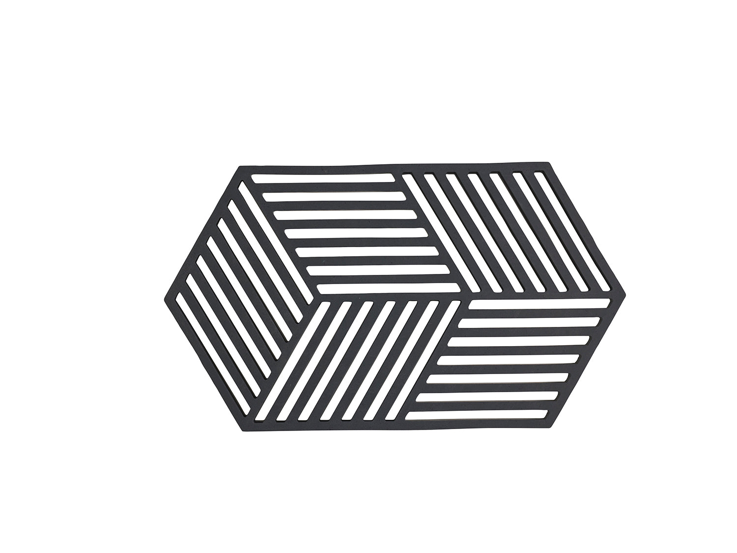 Dessous-de-plat HEXAGON en silicone Noir Zone Denmark - Mathon
