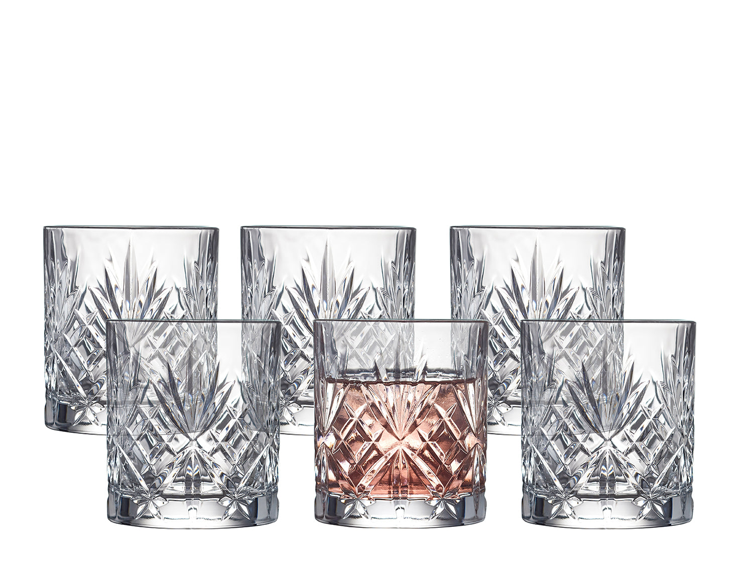 Set de 6 verres à eaux MELODIA Transparent Lyngby Glas - Mathon - 1