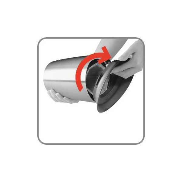 Seau refroidisseur à champagne en acier brossé Vacu vin - Mathon - 4