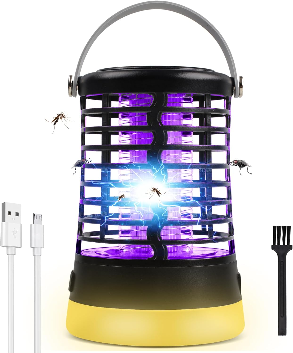 Lampe anti-moustiques UV IP65 étanche charge USB/3 modes d