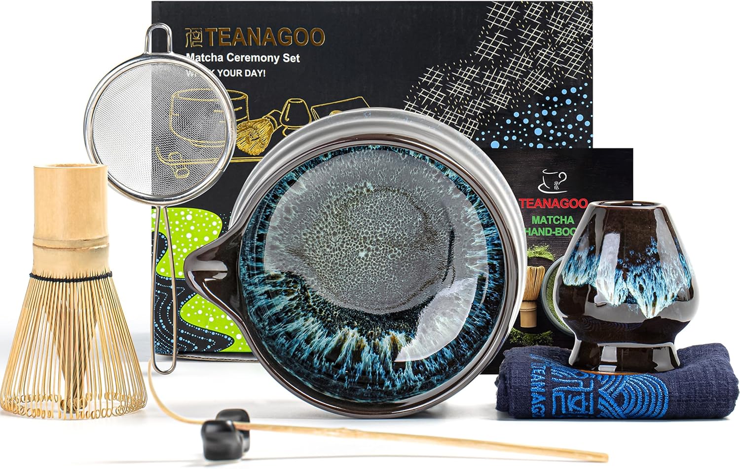 Set de cérémonie matcha 7 pièces en céramique et bambou Vendos85 - Mathon