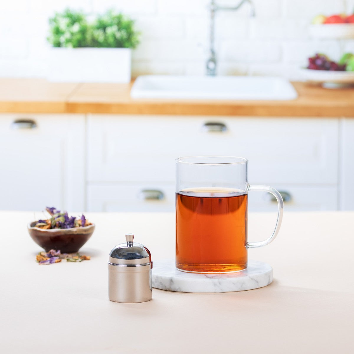 Infuseur à thé flottant en inox Cristel - Mathon - 3