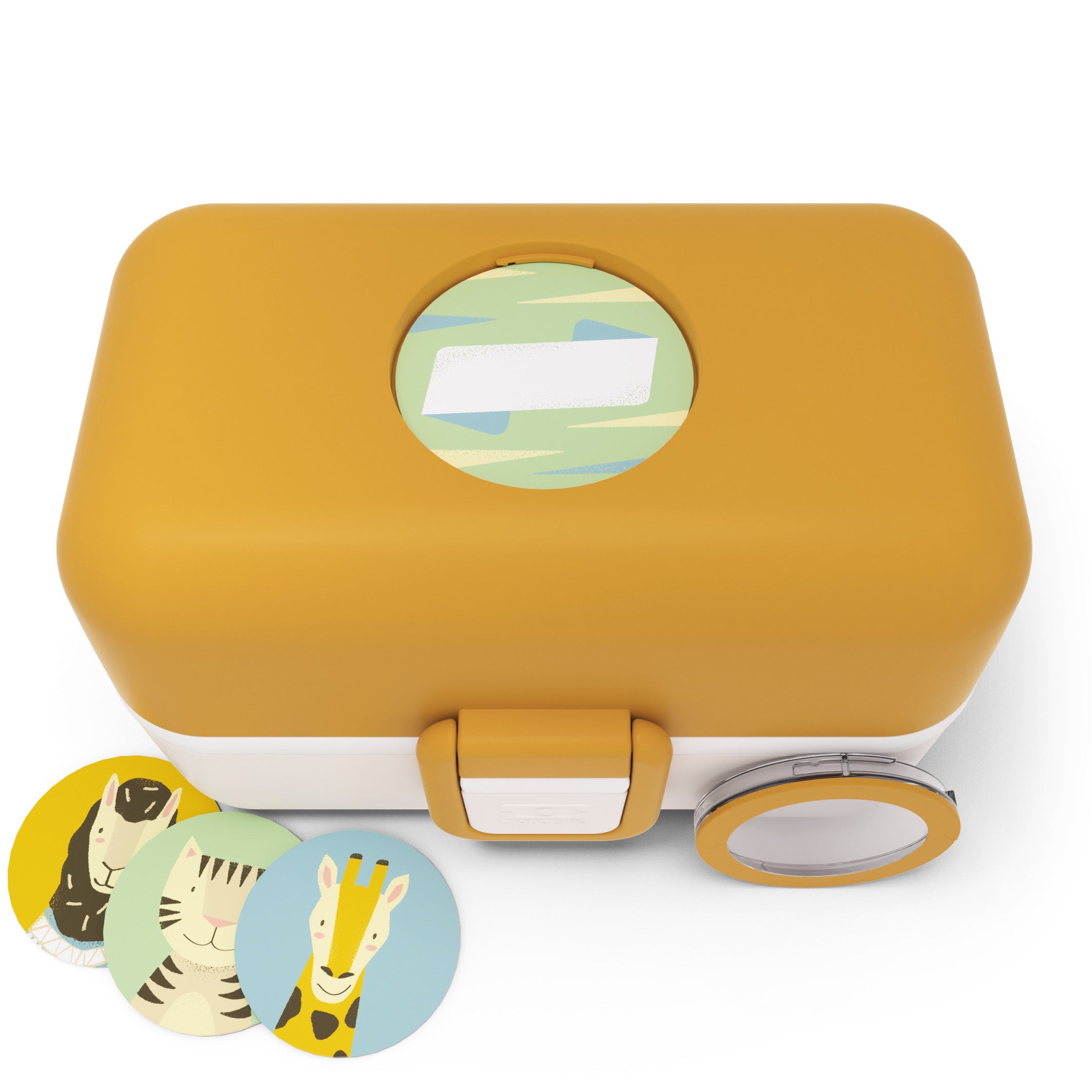 Lunch box à compartiments pour enfant Tresor 800ml Jaune Moutarde Monbento - Mathon - 3