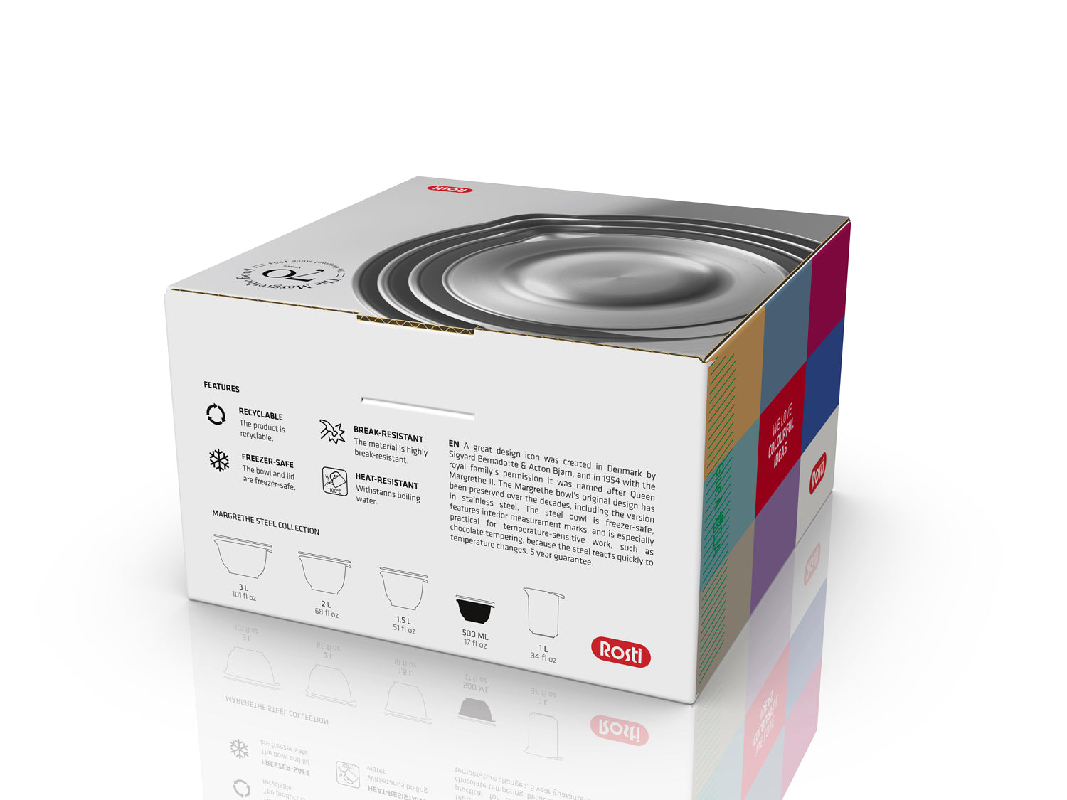 Bol à mixer MARGRETHE en acier Acier Rosti - Mathon - 10