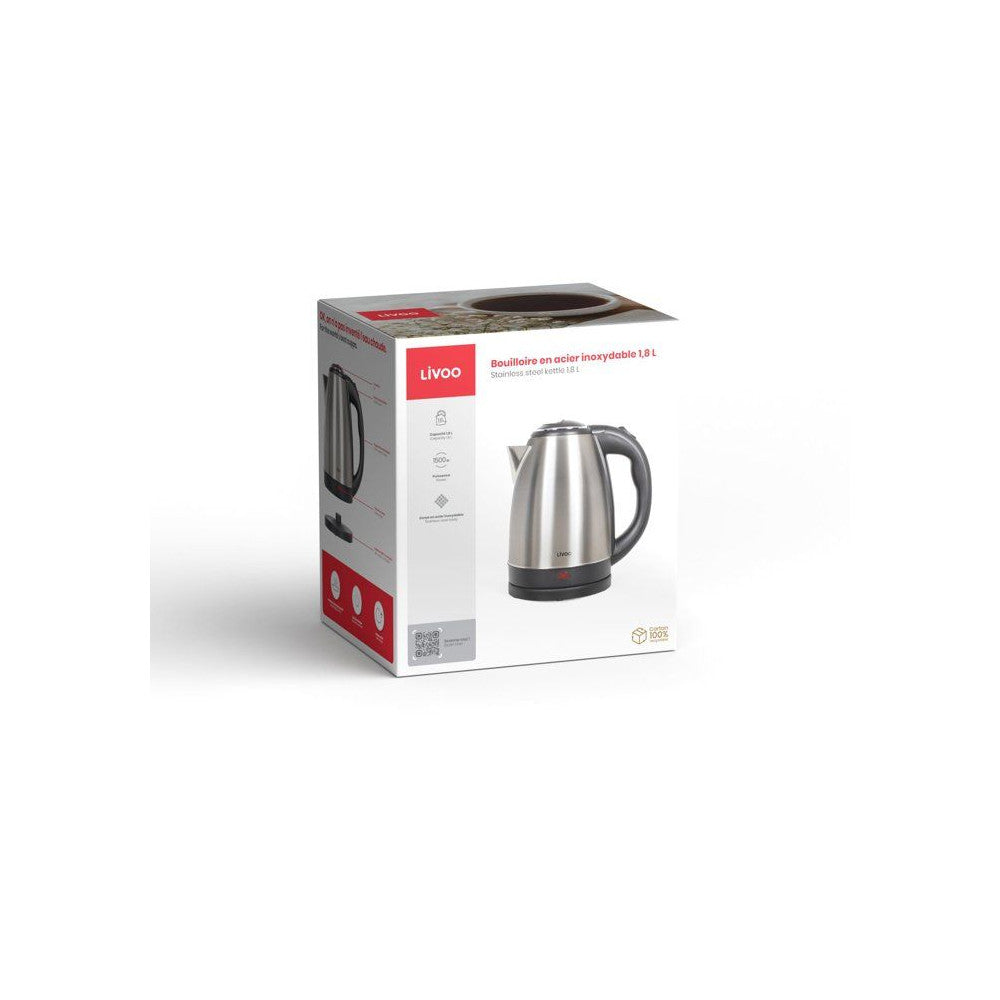 Bouilloire - Livoo - Dod207 - 1500 W - 1,8 L - Socle 360° - Acier Inoxydable Livoo - Mathon - 4