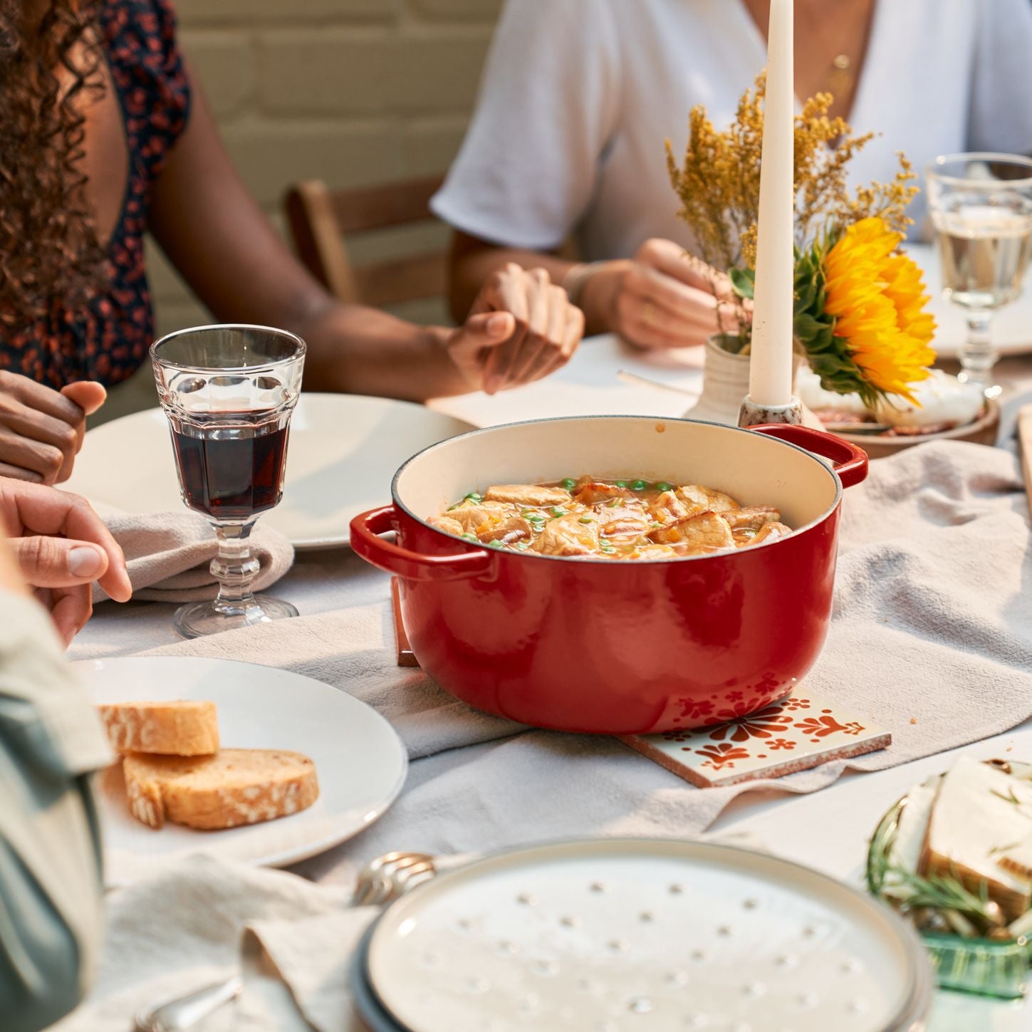 Cocotte Ballarini 28 cm, Rond(e), Rouge, Fonte Ballarini - Mathon - 4