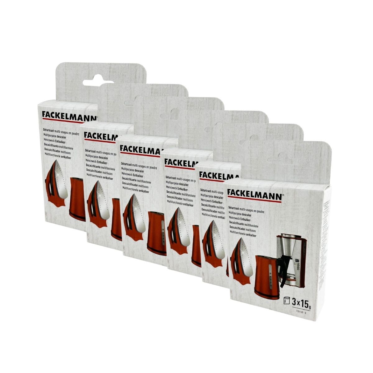 Ensemble de 6 Sachets détartrants pour appareils électroménager Petit Déjeuner Fackelmann - Mathon