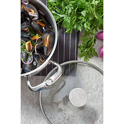 Couvercle en verre cerclé inox 16 cm De Buyer - Mathon - 2