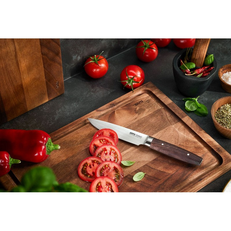 Planche à découper ENNO - Moyenne avec rainure à jus - Bois de Noyer Gefu - Mathon - 5