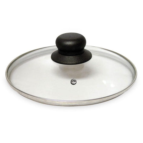Couvercle en verre cerclé inox 18 cm Baumalu - Mathon